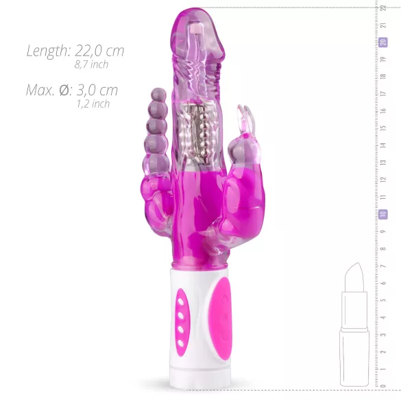 Easytoys Raving Rabbit - 3-armiger Vibrator (pink)