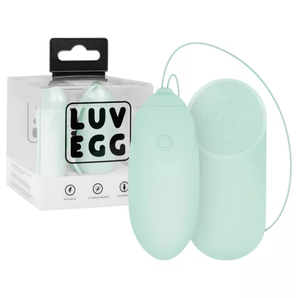 LUV EGG - tragbares, akkubetriebenes, funkferngesteuertes Vibro-Ei (grün)