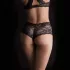 Pantyrebel - Akku-betriebener, kabelloser Vibrations-Tanga, schwarze Panty (Größe S-L)