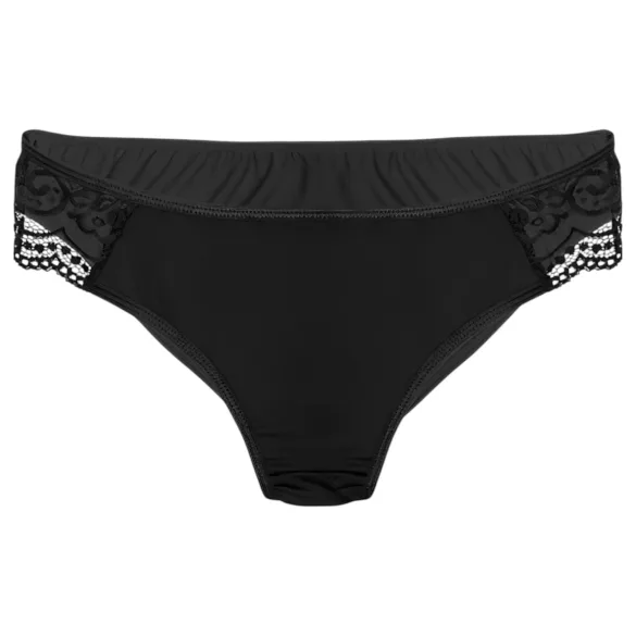 Pantyrebel - schwarzer High-Leg-Slip + Funkvibrator (S-L)