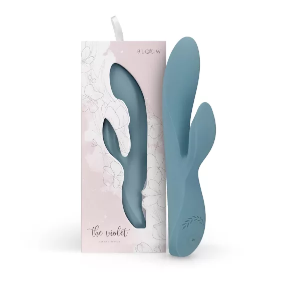 Bloom Violet Rabbit - G-Punkt Vibrator mit Klitoralarm (türkis)