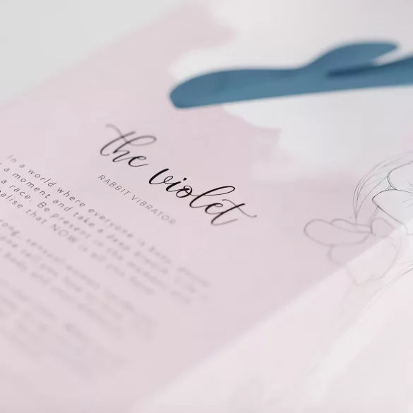 Bloom Violet Rabbit - G-Punkt Vibrator mit Klitoralarm (türkis)
