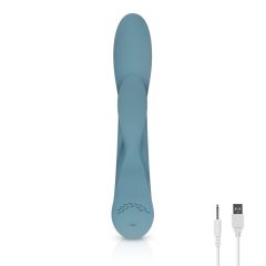   Bloom Violet Rabbit - Akkubetriebener G-Punkt-Vibrator mit Klitorisarm (türkis)