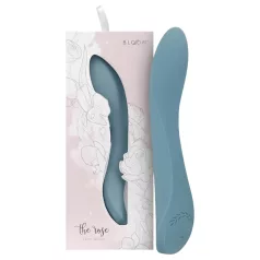 Bloom Rose - Akku-G-Punkt-Vibrator aus Silikon (Türkis)