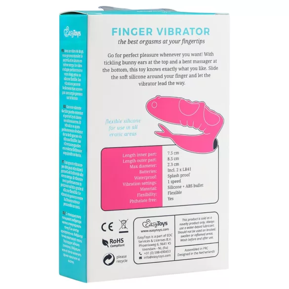 Easytoys Finger - 2in1 Finger-Vibrator (schwarz)