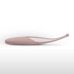   Senzi - wiederaufladbarer, wasserdichter Klitoris-Vibrator (blassrosa)
