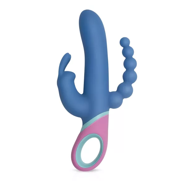 PMV20 Vice Double - Drehbarer, dreifacher Vibrator (blau)