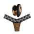 Panthra Tania - Vibrationsslip (Leopard-Schwarz)