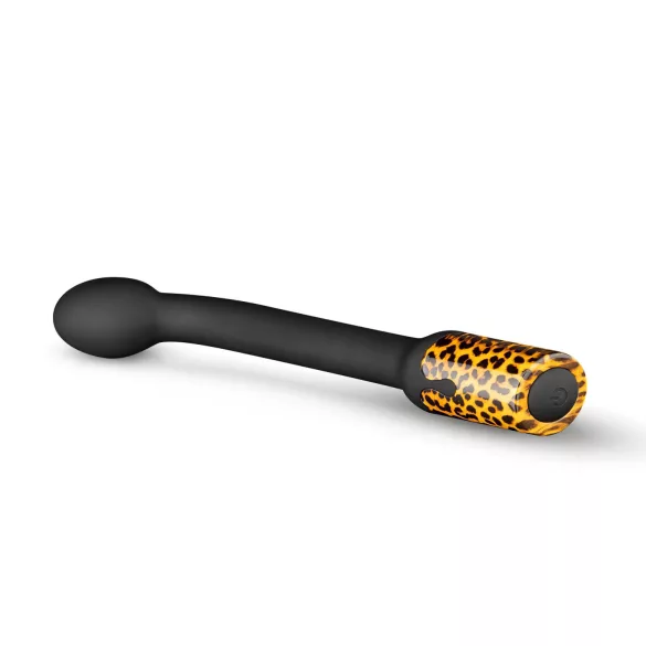 Panthra Nila - Akku, wasserdichter G-Punkt Vibrator (Leoparden-Schwarz)