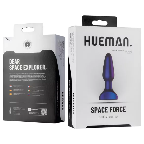 Hueman Space Force - wasserdichter Schub-Analvibrator (lila)