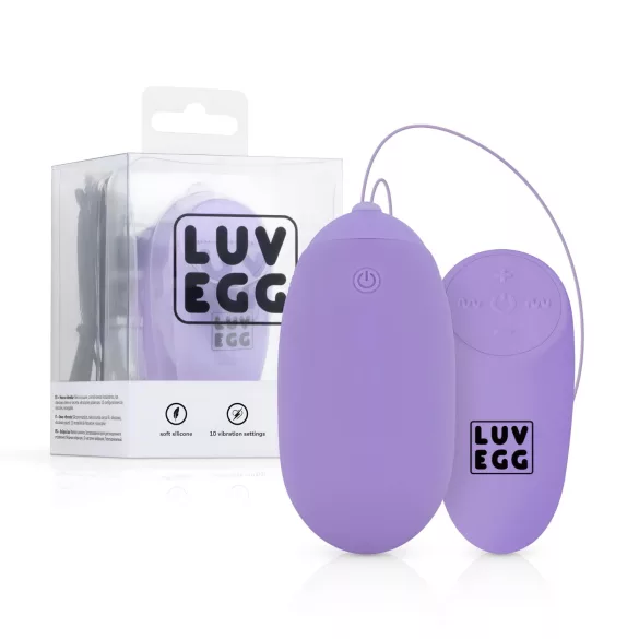 LUV EGG XL - Wiederaufladbares, kabelloses Vibro-Ei (Lila)