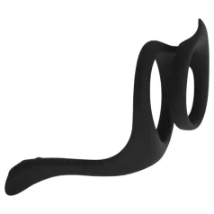   Easytoys Pleasure Ring - flexibler Penis- und Hodenring (schwarz)
