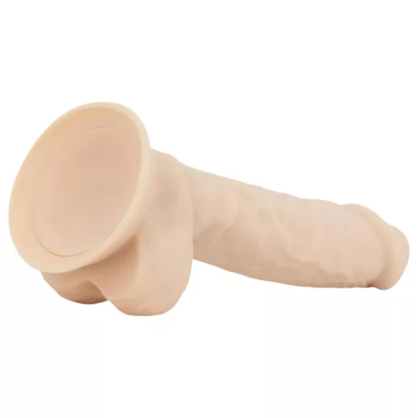 Real Fantasy Ashton - realistisch, naturfarbener Hoden-Dildo - 20,5 cm