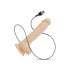 Real Fantasy Conrad - Saugnapf-Vibrator - 20cm (Natur)