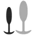 EasyToys Heavy Fulfiller - Anal Plug, 54 g - klein (schwarz)