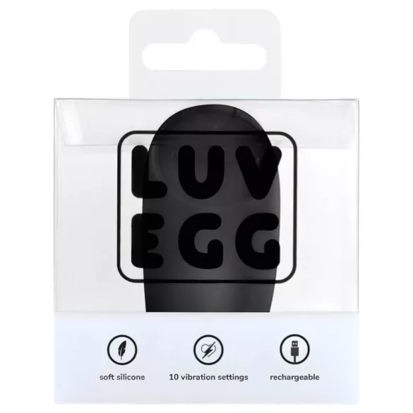 LUV EGG - Wiederaufladbares, kabelloses Vibro-Ei (schwarz)