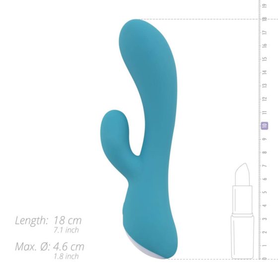Cala Azul Martina - wiederaufladbarer, wasserdichter Klitoris-Arm G-Punkt Vibrator (blau)