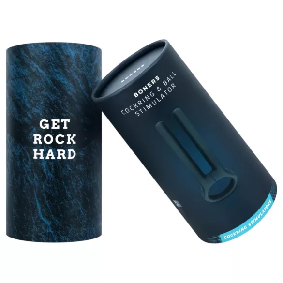 Boners - Akku Penisring & Hoden-Vibrator (Blau)