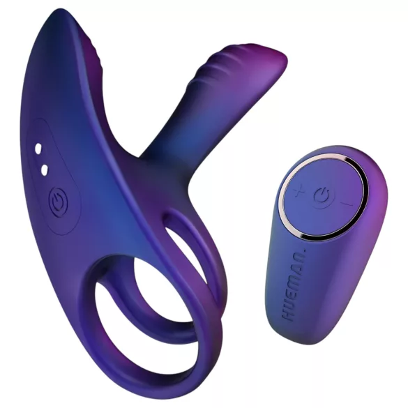 Hueman Infinity Ignite - vibrierender Penis- & Hodengurt (lila)