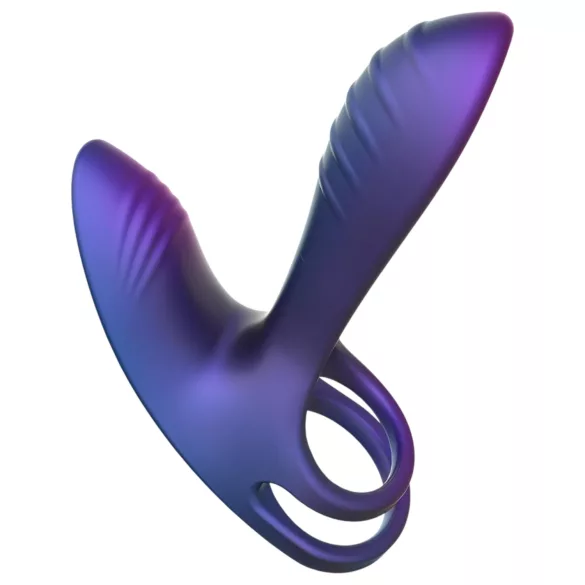 Hueman Infinity Ignite - vibrierender Penis- & Hodengurt (lila)