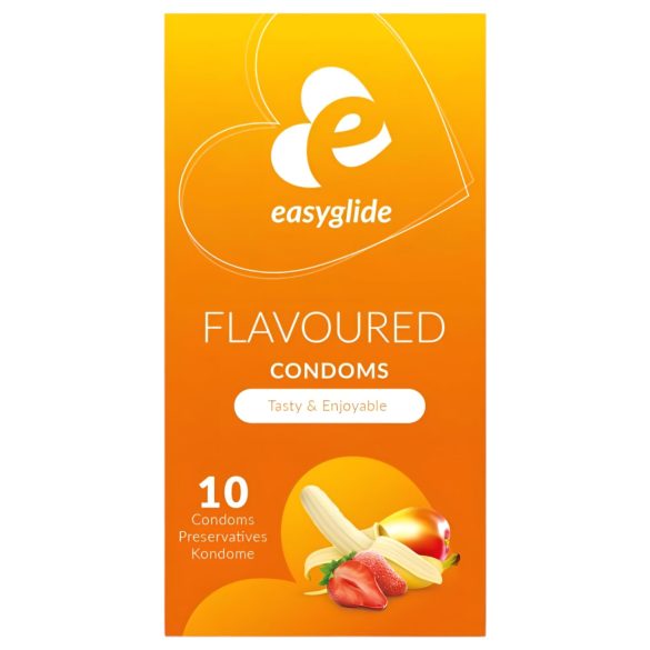 EasyGlide Flavoured - Fruchtgeschmack Kondome (10 Stk.)
