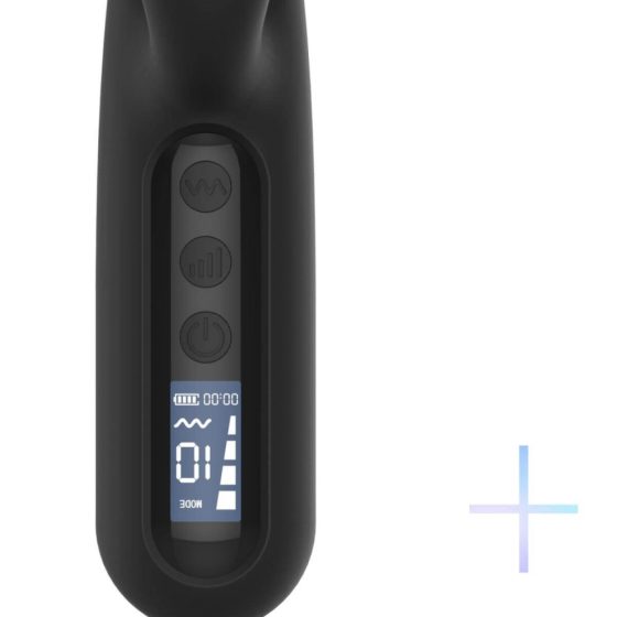 BLAQ - digitaler Vibrator mit Kaninchenklitorisarm (schwarz)