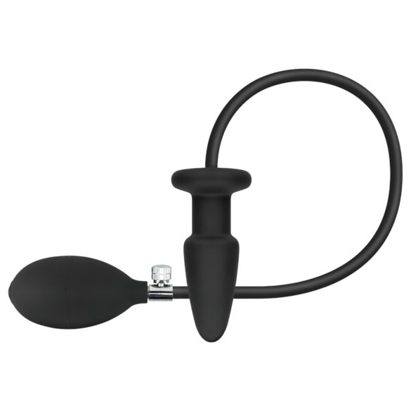 EasyToys - Aufpumpbarer Anal Plug (Schwarz)