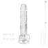 EasyToys - Hoden-Dildo - 17cm (transparent)