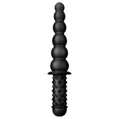 BUTTR Akimbo - doppelseitiger Anal-Dildo (schwarz)