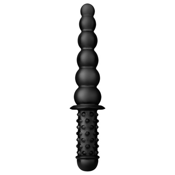 BUTTR Akimbo - doppelseitiger Anal-Dildo (schwarz)
