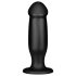 BUTTR AH-1 - Schwarzer Analdildo mit Saugnapf