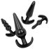EasyToys - 4-teiliges Anal Plug Set (Schwarz)