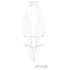 Christine - Offener Bodysuit-Set (Weiß) - L/XL