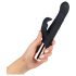 Rosy Gold - Stoßvibrator mit Klitorisarm (Schwarz)