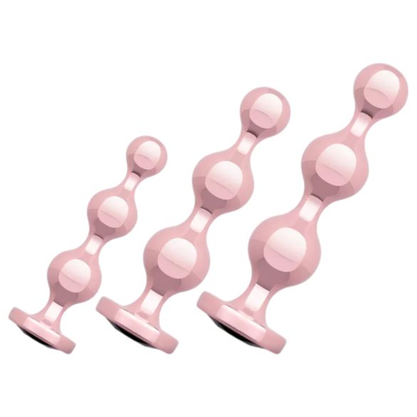 Rosy Gold - Analdildo-Set (roségold)