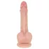Real Fantasy Declan - naturgetreuer Dildo mit Vorhaut (hautfarben) - 18 cm
