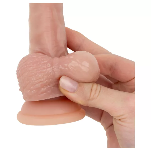 Real Fantasy Declan - naturgetreuer Dildo mit Vorhaut (hautfarben) - 18 cm