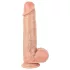 Real Fantasy Troy - naturgetreuer Dildo mit beweglicher Haut (hautfarben) - 25 cm