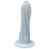 Ylva & Dite Prickly Pear - gepunkteter Dildo (weiß-blau)