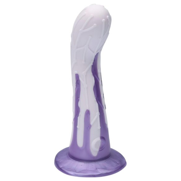 Ylva & Dite Cryptodite - Musterdildo mit Saugnapf (pink-violett)