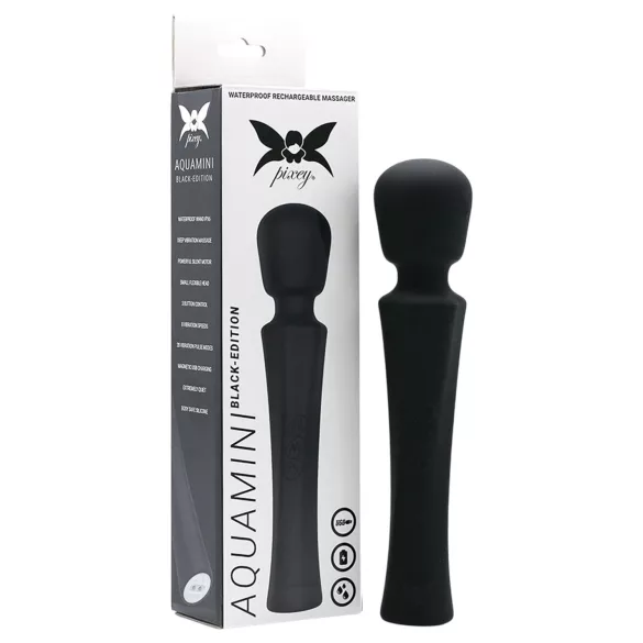 Pixey Aquamini - Mini-Wand-Vibrator (schwarz)
