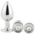 Gleaming Love - Metall-Analplug-Set (silber, 3-teilig)