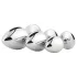 Gleaming Love - Metall-Analplug-Set (silber, 3-teilig)