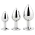 Gleaming Love - Metall-Analplug-Set (silber, 3-teilig)
