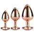 Gleaming Love - Herz Analplug-Set - Roségold (3-teilig)