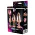Gleaming Love - Herz Analplug-Set - Roségold (3-teilig)
