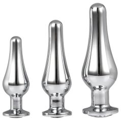 Gleaming Love - Analkegel Set - Silber (3-teilig)