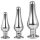 Gleaming Love - Anal-Spitzenplug-Set - Silber (3-teilig)