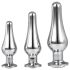 Gleaming Love - Anal-Spitzenplug-Set - Silber (3-teilig)