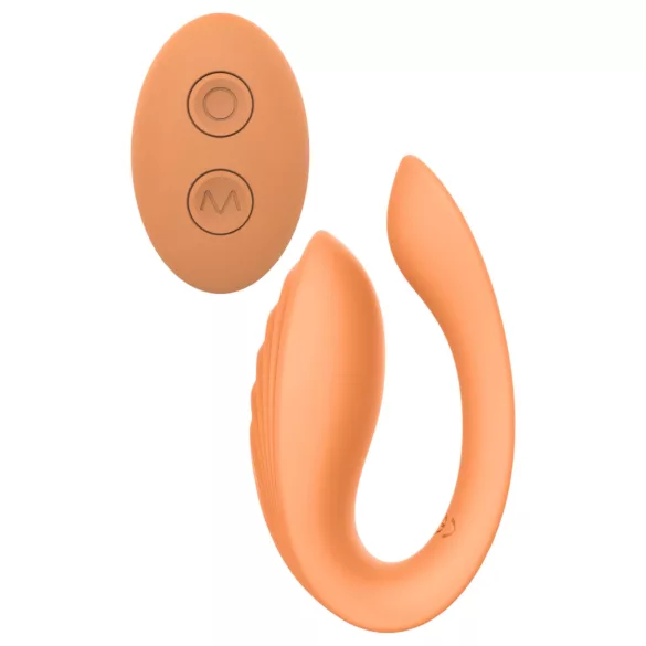 Glam - Akku-Paarvibrator mit Fernbedienung (Orange)